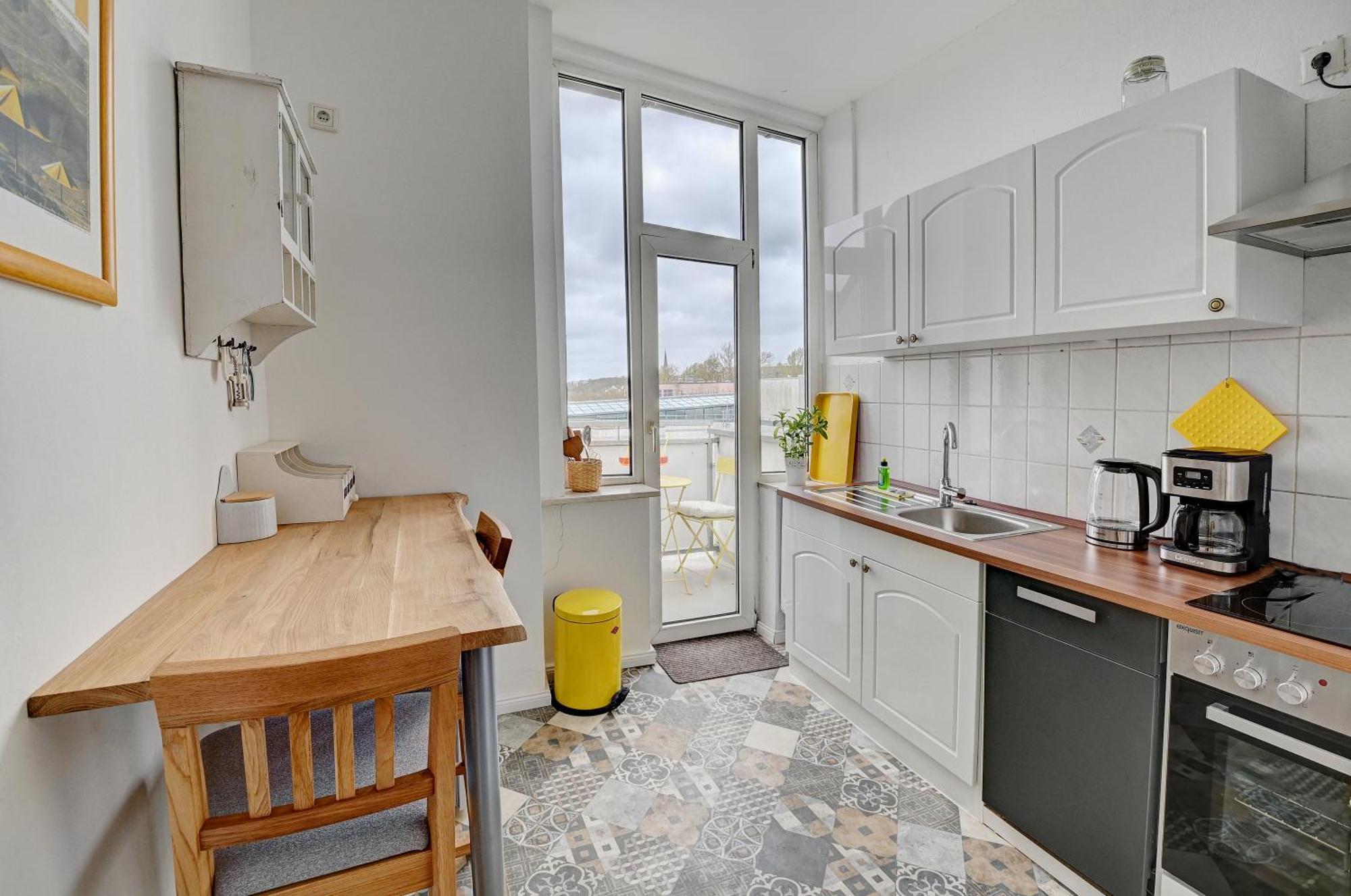 Mittendrin - Apartment Mit 2 Balkonen Sehr Zentral Flensburg Buitenkant foto